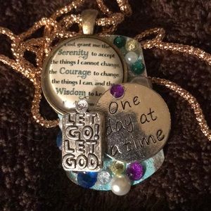 Serenity Prayer dog tag necklace